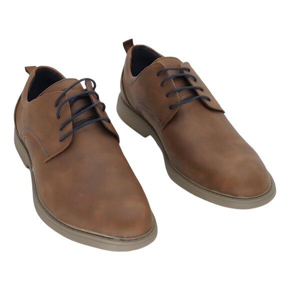 Aston Marc Verlon Men\'s Oxford Dress Shoes Tan Size 8.5M